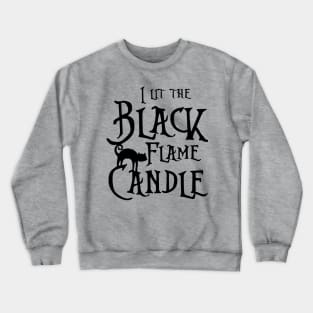 Black Flame Candle Crewneck Sweatshirt